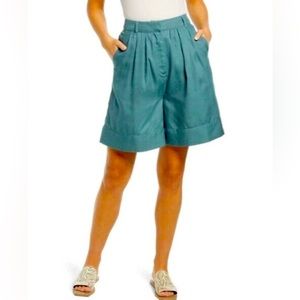 🆕 Nordstrom Teal Fluid Wide Leg Shorts